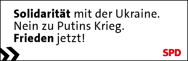 Solidarität mit der Ukraine. Nein zu Putins Krieg. Frieden jetzt!