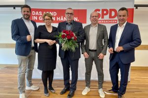 Gruppenbild: Daniel Schneider, Daniela Behrens, Thorsten Krüger, Oliver Ebken & Oliver Lottke